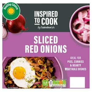 Sainsbury's Sliced Red Onions 500g