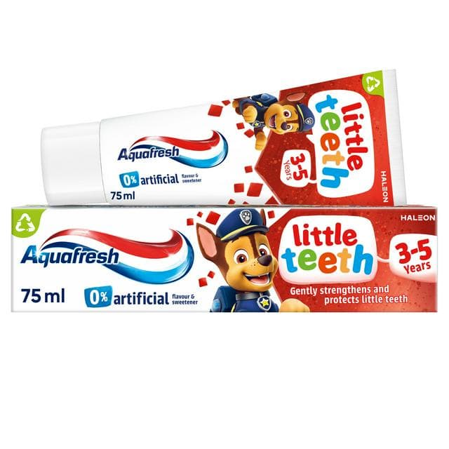 Aquafresh Kids Paw Patrol Little Teeth Toothpaste 3-5 Years 75ml - gallery image 1