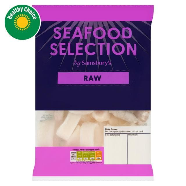 Sainsbury's Frozen Raw Seafood Selection 300g - gallery image 1
