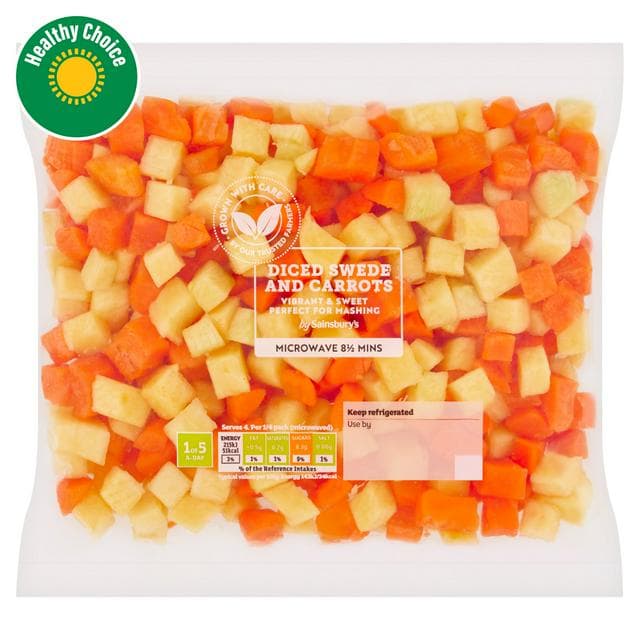 Sainsbury's 600g Swede & Carrot - gallery image 1