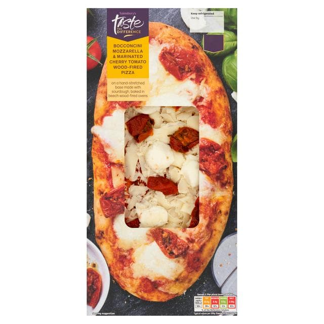 Sainsbury's Mozzarella & Cherry Tomato Pizza, Taste the Difference 260g - gallery image 1