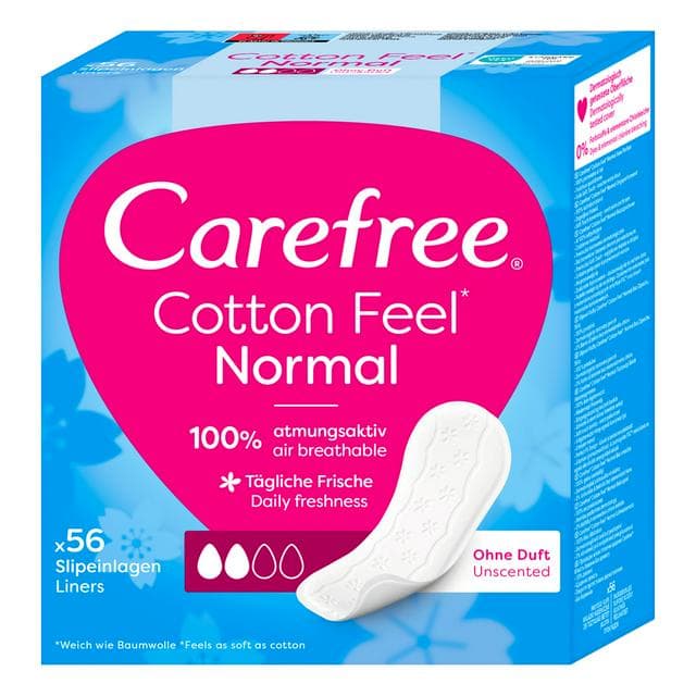 Carefree Normal with Cotton Extract 56 Pantyliners - gallery image 1