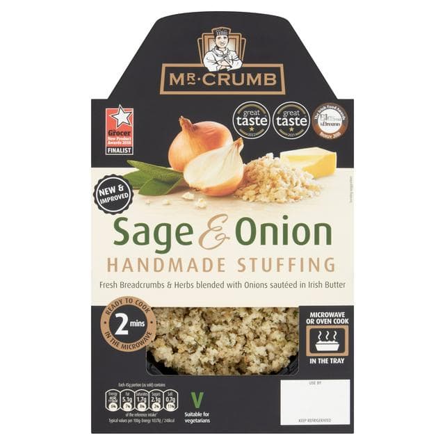 Mr. Crumb 225g Sage & Onion Stuffing Tray - gallery image 1