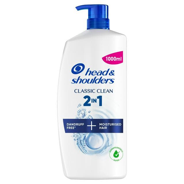 Head & Shoulders Classic Clean 2 In 1 Anti-Dandruff Shampoo 1L - gallery image 1