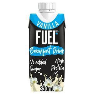 FUEL10K 330ml On the Go Ready to Drink Breakfast High Protein Vanilla Milk Shake