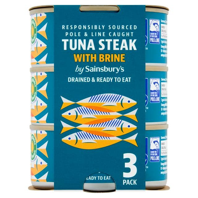Sainsbury's Tuna Steak in Brine 3x120g - gallery image 1