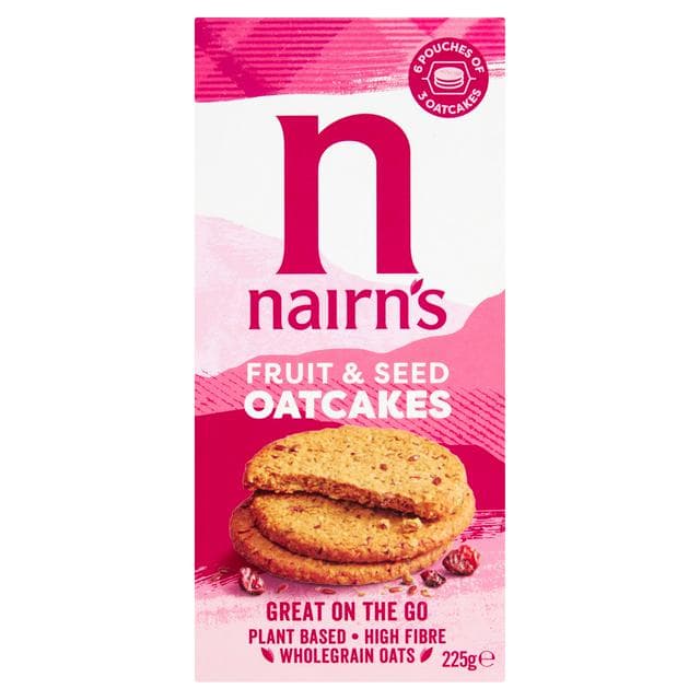 Nairn's On the Go Fruit & Seed Oatcakes 225g - gallery image 1