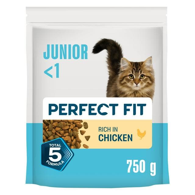 Perfect Fit Advanced Nutrition Kitten Complete Dry Chicken Cat Food 750g - gallery image 1