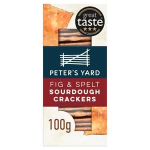 Peter's Yard Fig & Spelt Sourdough Crackers 100g
