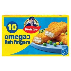 Birds Eye 10 x Breaded Omega 3 Fish Fingers 280g