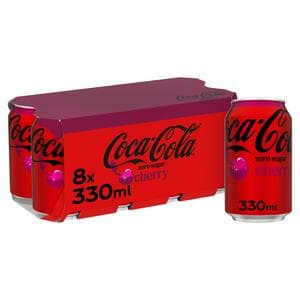 Coca Cola Zero Sugar Cherry 8x330ml