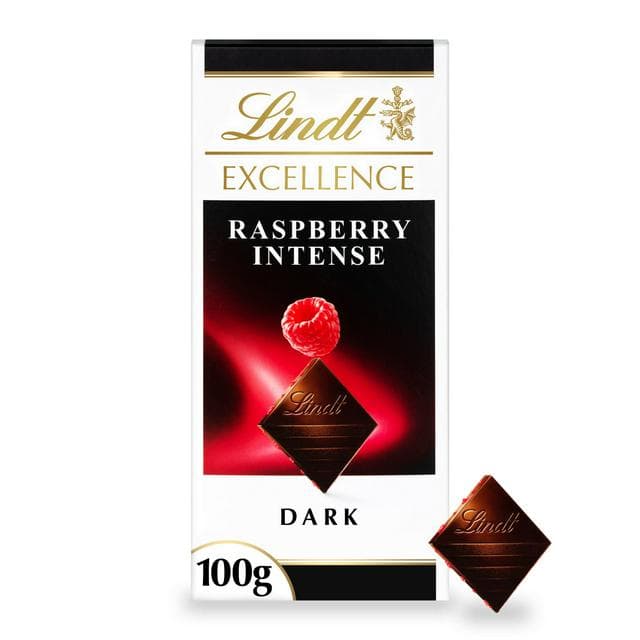 Lindt Excellence Dark Raspberry Chocolate Bar 100g - gallery image 1