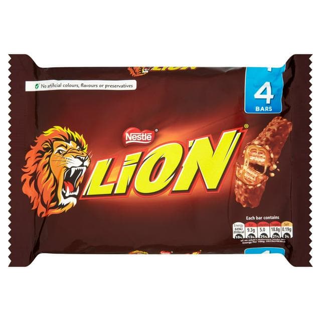 Lion Milk Chocolate Bar Multipack x4 42g - gallery image 1