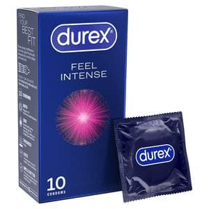 Durex 10 x Feel Intense Latex Condoms