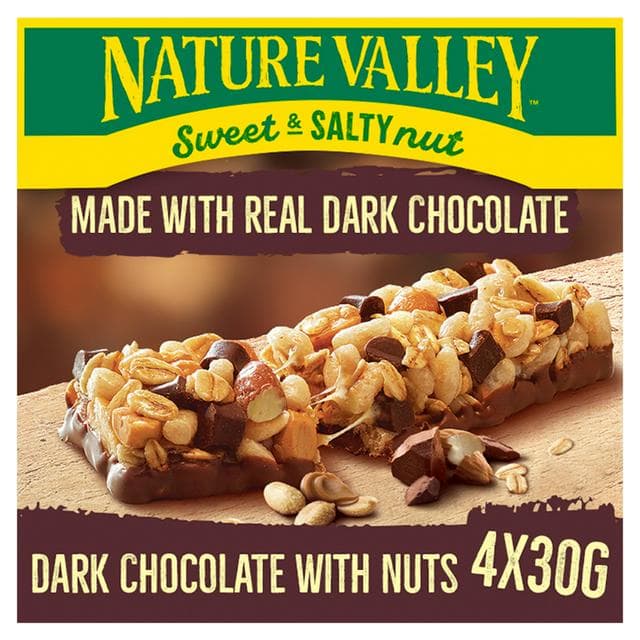 Nature Valley Sweet & Salty Dark Chocolate & Nut Cereal Bars 4x40g - gallery image 1