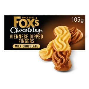 Fox's 105g Chocolatey Biscuits Viennese Milk Chocolate Dipped Fingers