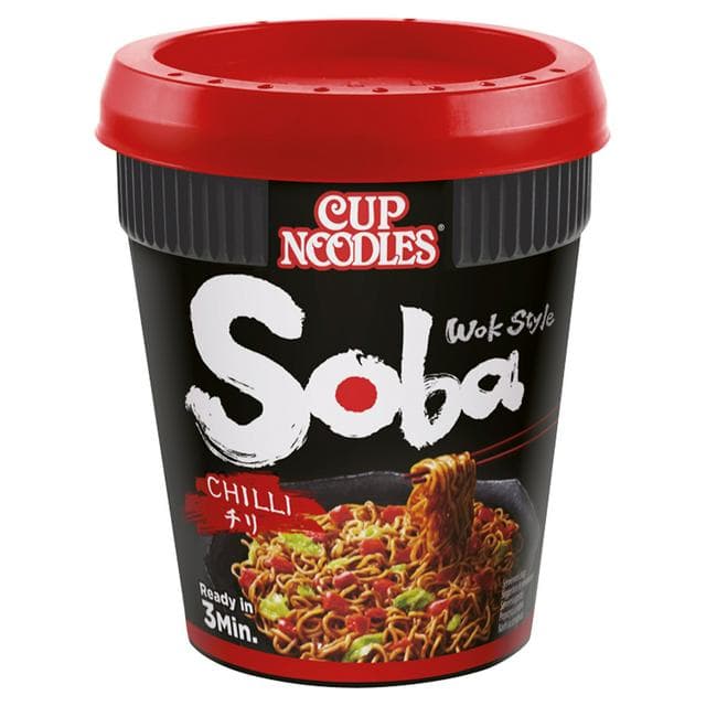 Nissin Soba Chilli Wok Style Instant Cup Noodles Pot 92g - gallery image 1