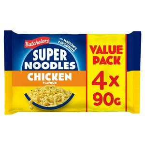 Batchelors Super Noodles Chicken Multipack 4 x 90g