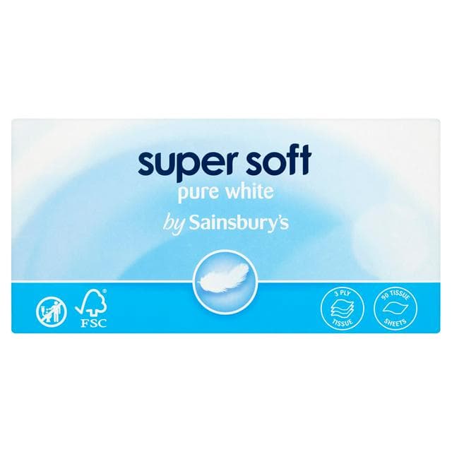 Sainsbury's Super Soft Tissues 1x90 Sheets - gallery image 1