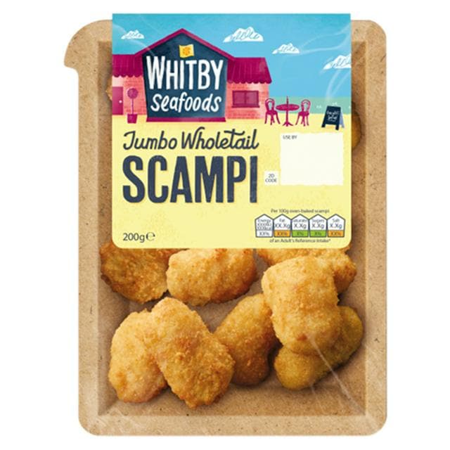 Whitby Seafoods Wholetail Scampi 200g - gallery image 1