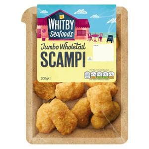 Whitby Seafoods Wholetail Scampi 200g