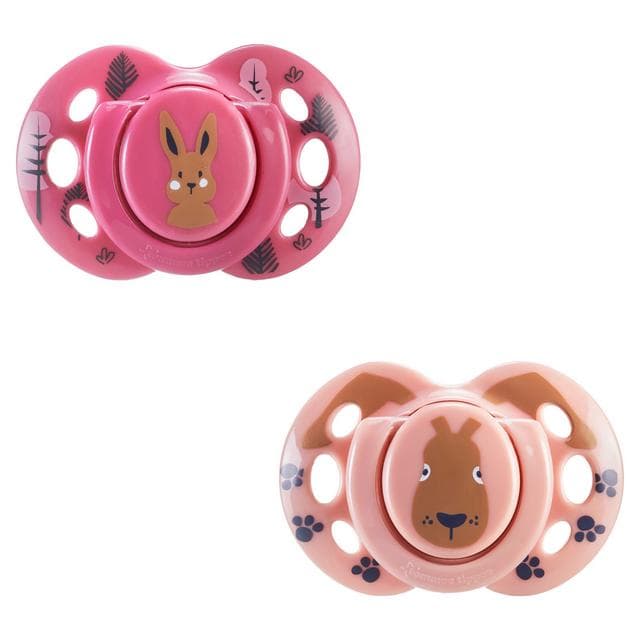 Tommee Tippee Closer to Nature Fun Style x2 Orthodontic Soothers 18-36m - gallery image 1