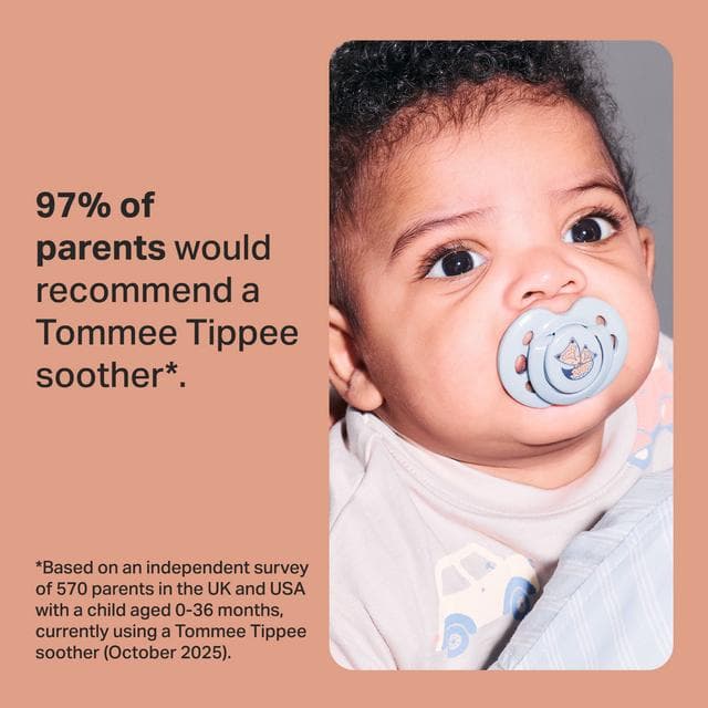 Tommee Tippee Closer to Nature Fun Style x2 Orthodontic Soothers 18-36m - gallery image 3