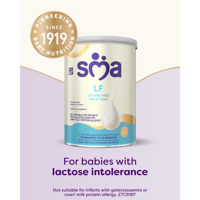 SMA LF Lactose Free Infant Baby Milk Powder Formula, From Birth 400g - gallery image 4