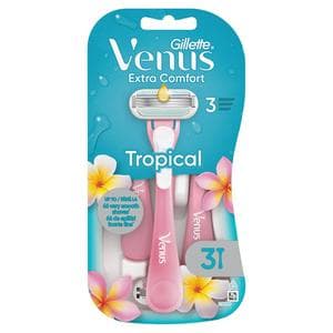 Gillette Venus Tropical Women's Disposable Razors x3
