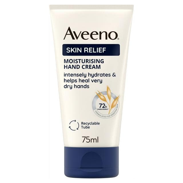 Aveeno Skin Relief Moisturising Hand Cream Unscented Moisturiser 75ml - gallery image 1