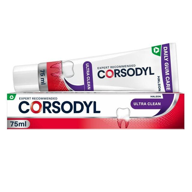 Corsodyl Ultra Clean 75ml Gum Care Toothpaste - gallery image 1