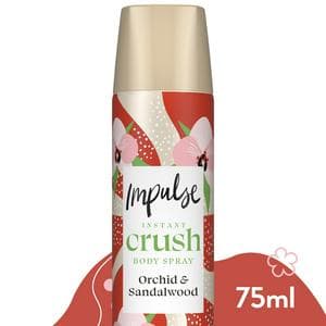 Impulse Body Spray Deodorant, Instant Crush 75ml