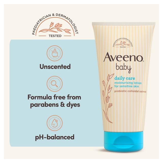 Aveeno Daily Care Moisturising Lotion Baby Moisturiser 150ml - gallery image 3