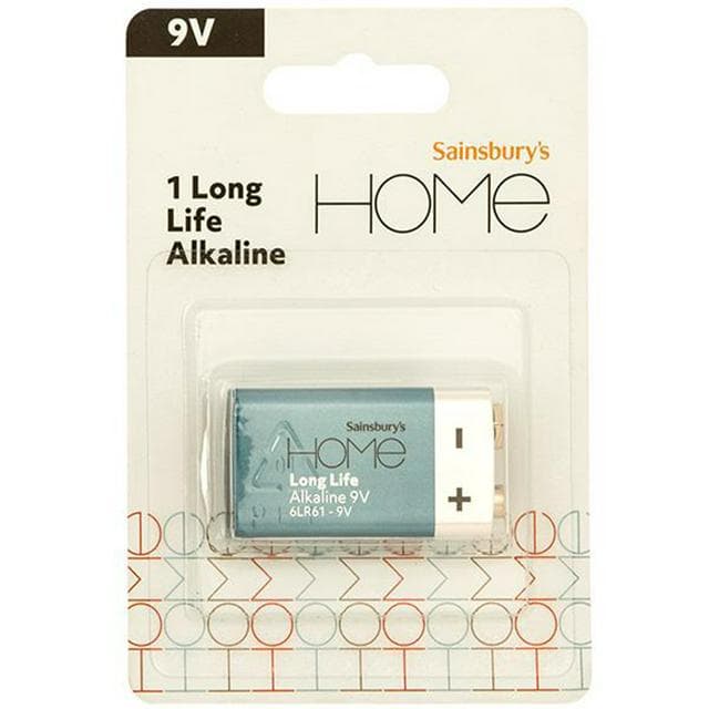Sainsbury's Home Extra Long Life 9V 1 PK - gallery image 1