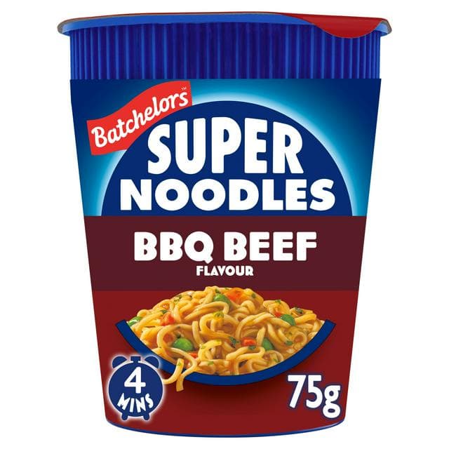 Batchelors Super Noodles Pot, BBQ Beef 75g - gallery image 1