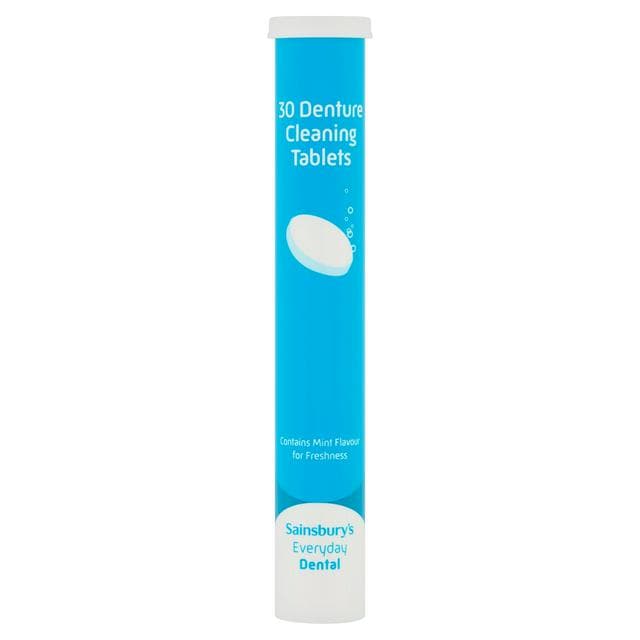 Sainsbury's Denture Cleaning Tablets x30 - gallery image 1