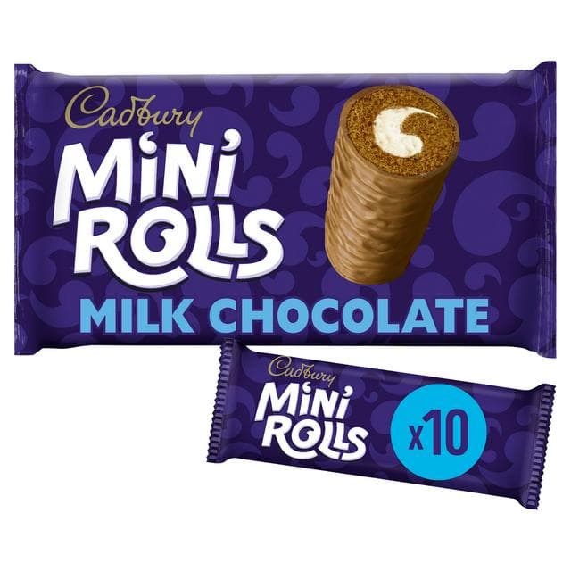 Cadbury Chocolate Mini Rolls Cakes x10 - gallery image 1