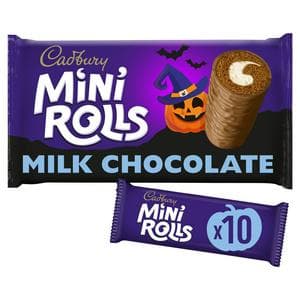 Cadbury Chocolate Mini Rolls Cakes x10