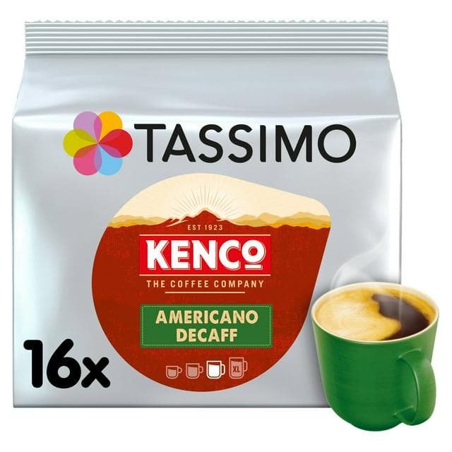 Tassimo Kenco Americano Decaff Coffee Pods x16 - gallery image 1