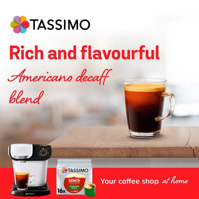 Tassimo Kenco Americano Decaff Coffee Pods x16 - gallery image 2