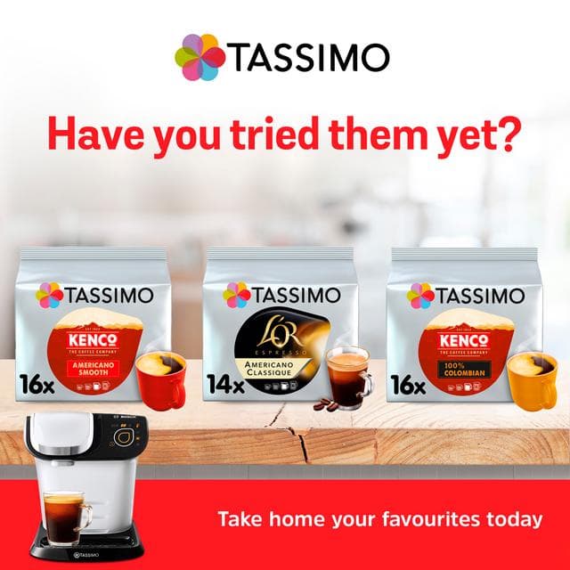 Tassimo Kenco Americano Decaff Coffee Pods x16 - gallery image 3