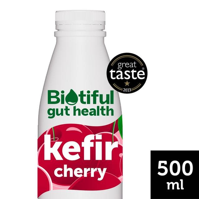 Biotiful Gut Health Kefir Milk Drink Cherry 500ml - gallery image 1