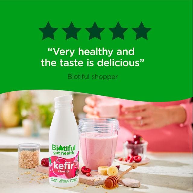 Biotiful Gut Health Kefir Milk Drink Cherry 500ml - gallery image 4