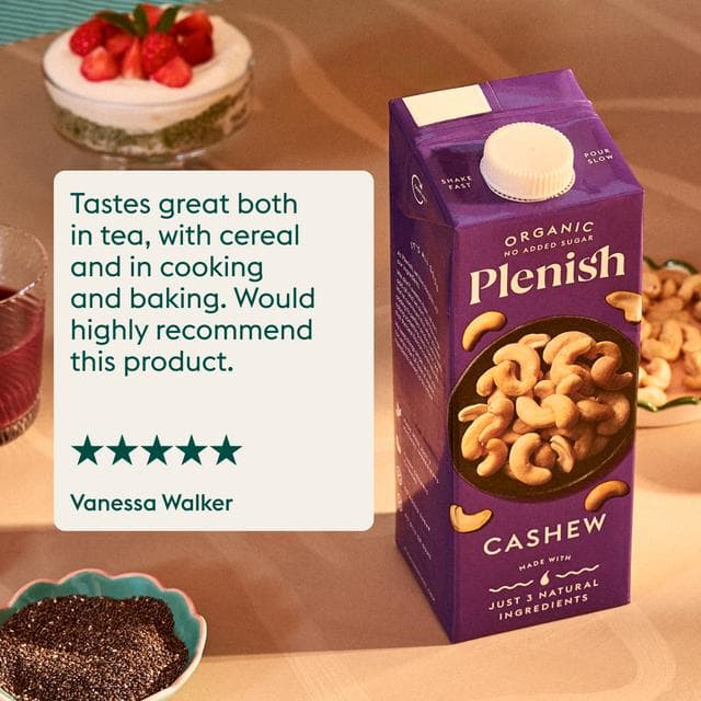 Plenish  1L Chilled Dairy Free Organic Cashew Drink - gallery image 5