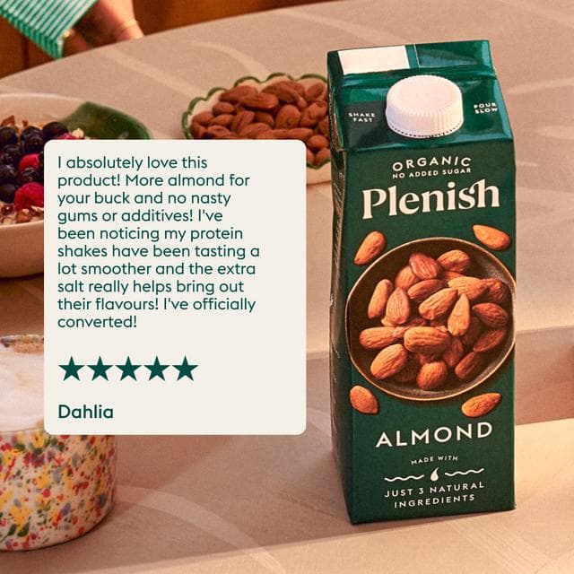 Plenish 1L Chilled Dairy Free Organic Almond Drink - gallery image 5