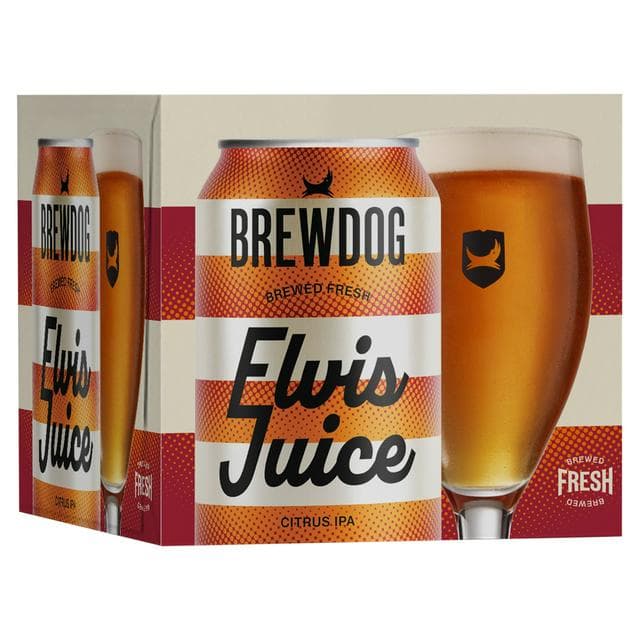 BrewDog Elvis Juice Grapefruit Beer 4x330ml - gallery image 1