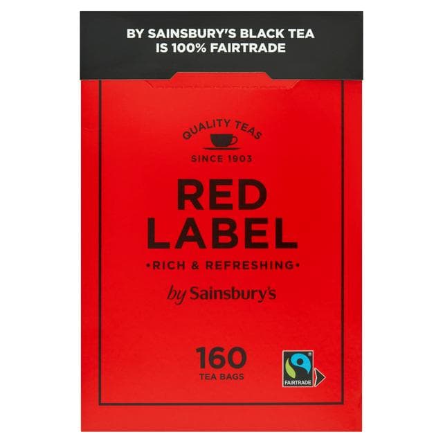 Sainsbury's Red Label Fairtrade Tea Bags x160 500g - gallery image 1