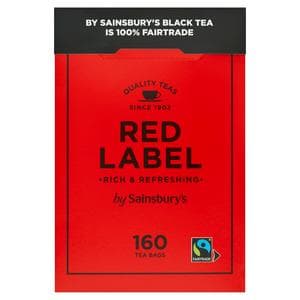Sainsbury's Red Label Fairtrade Tea Bags x160 500g