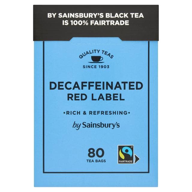 Sainsbury's Red Label Fairtrade Decaf Tea Bags x80 250g - gallery image 1