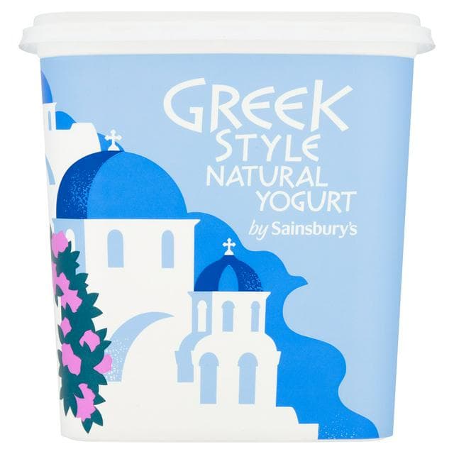 Sainsbury's Greek Style Natural Yogurt 1kg - gallery image 1